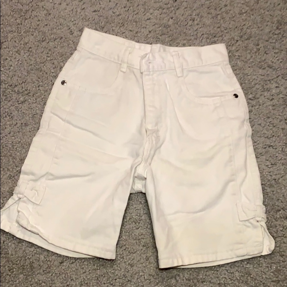 Girls white jean shorts
